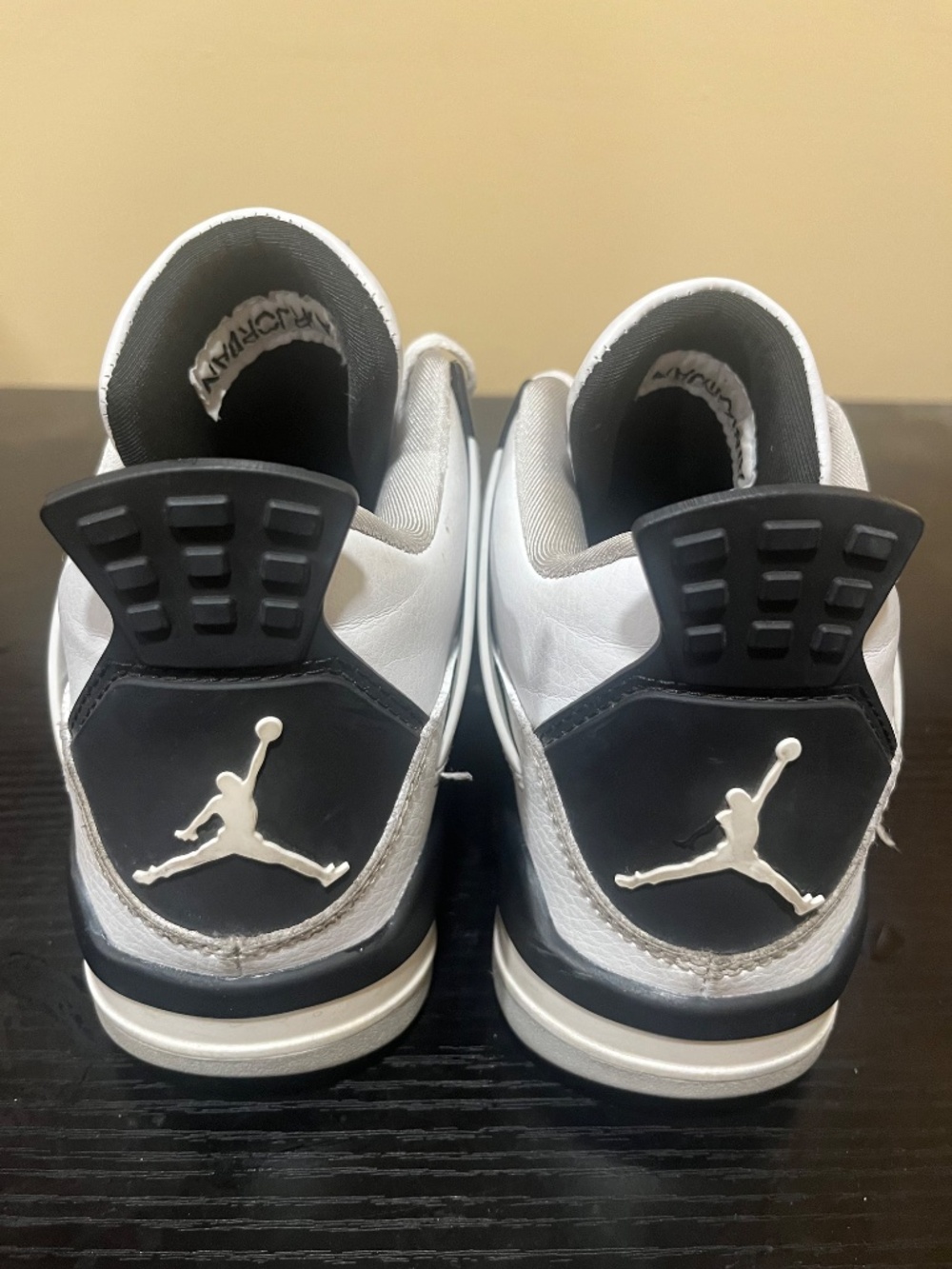SIZE 7 W0MAN - Air Jordan 4 Retro Military Black - Picture 4 of 7